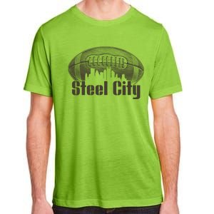 Steel City Pittsburg Skyline Football Adult ChromaSoft Performance T-Shirt