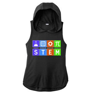 STEM - Science Technology Engineering Mathematics Ladies PosiCharge Tri-Blend Wicking Draft Hoodie Tank