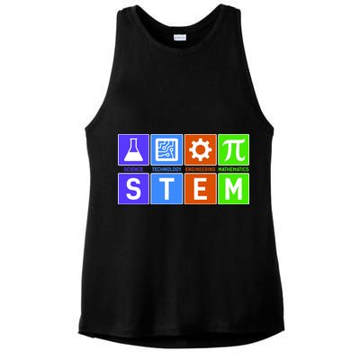 STEM - Science Technology Engineering Mathematics Ladies PosiCharge Tri-Blend Wicking Tank