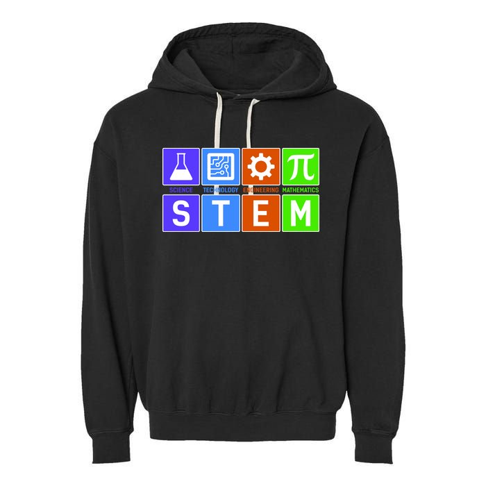 STEM - Science Technology Engineering Mathematics Garment-Dyed Fleece Hoodie