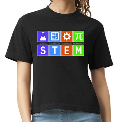 STEM - Science Technology Engineering Mathematics Comfort Colors Boxy T-Shirt