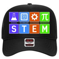 STEM - Science Technology Engineering Mathematics High Crown Mesh Back Trucker Hat