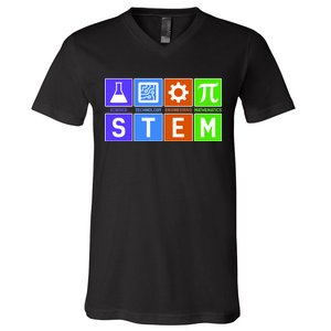 STEM - Science Technology Engineering Mathematics V-Neck T-Shirt