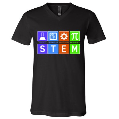 STEM - Science Technology Engineering Mathematics V-Neck T-Shirt
