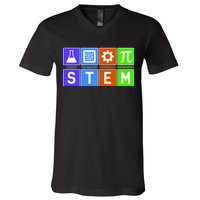 STEM - Science Technology Engineering Mathematics V-Neck T-Shirt