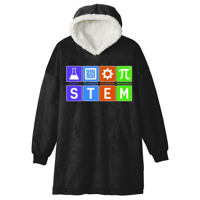 STEM - Science Technology Engineering Mathematics Hooded Wearable Blanket