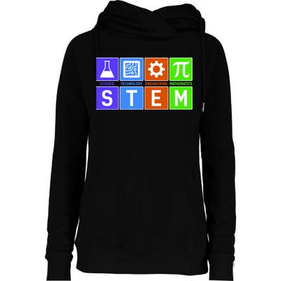 STEM - Science Technology Engineering Mathematics Womens Funnel Neck Pullover Hood