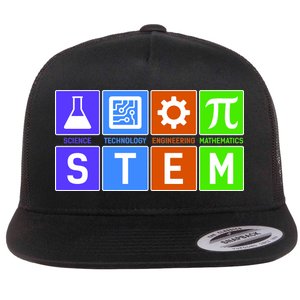 STEM - Science Technology Engineering Mathematics Flat Bill Trucker Hat