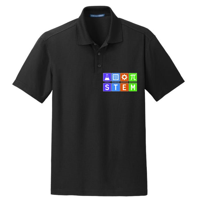 STEM - Science Technology Engineering Mathematics Dry Zone Grid Polo