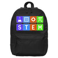 STEM - Science Technology Engineering Mathematics 16 in Basic Backpack