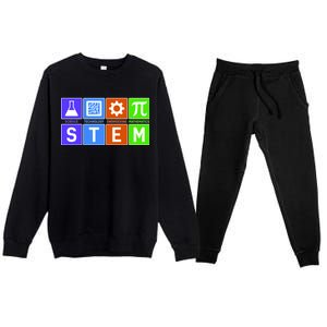 STEM - Science Technology Engineering Mathematics Premium Crewneck Sweatsuit Set