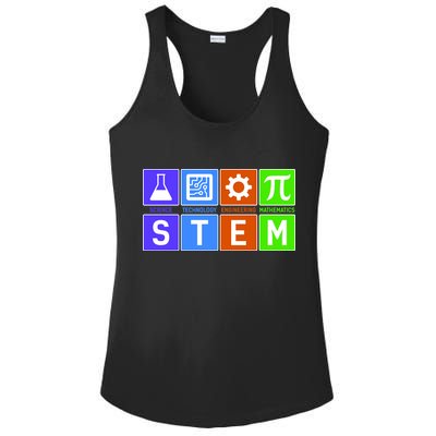 STEM - Science Technology Engineering Mathematics Ladies PosiCharge Competitor Racerback Tank