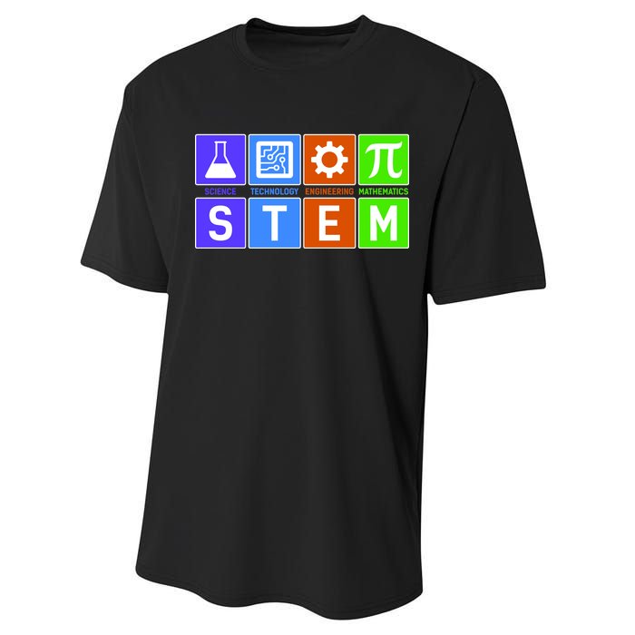 STEM - Science Technology Engineering Mathematics Performance Sprint T-Shirt