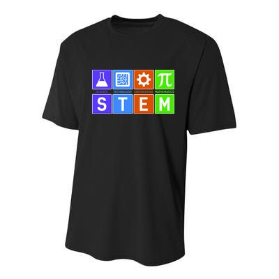 STEM - Science Technology Engineering Mathematics Youth Performance Sprint T-Shirt
