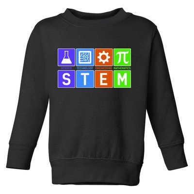 STEM - Science Technology Engineering Mathematics Toddler Sweatshirt