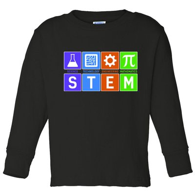 STEM - Science Technology Engineering Mathematics Toddler Long Sleeve Shirt