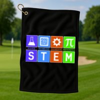STEM - Science Technology Engineering Mathematics Golf Towel