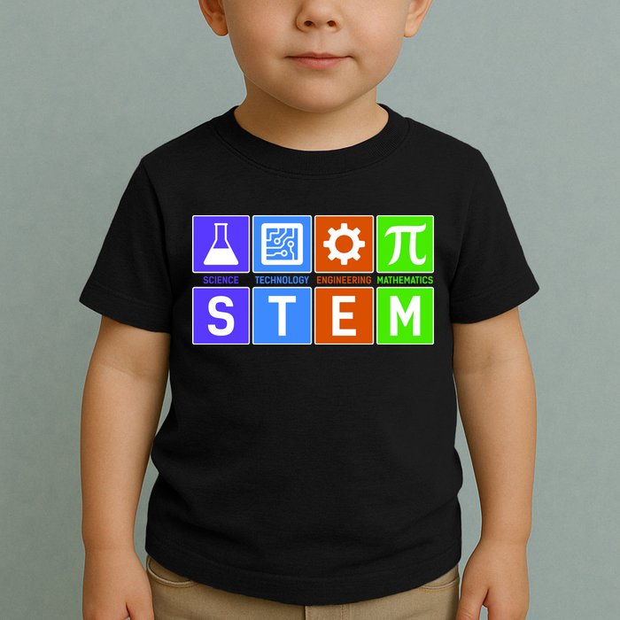 STEM - Science Technology Engineering Mathematics Toddler T-Shirt