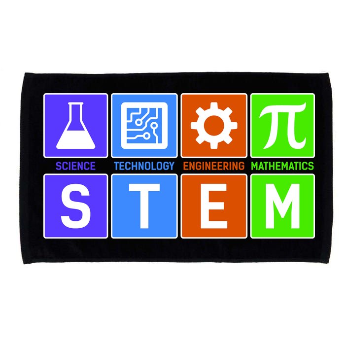 STEM - Science Technology Engineering Mathematics Microfiber Hand Towel