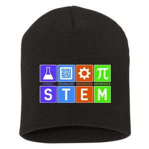 STEM - Science Technology Engineering Mathematics Short Acrylic Beanie