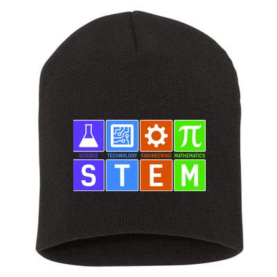 STEM - Science Technology Engineering Mathematics Short Acrylic Beanie