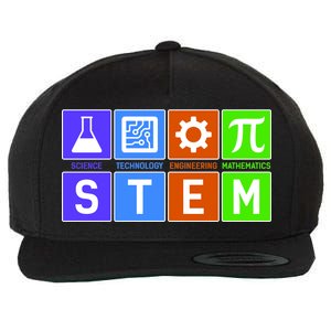 STEM - Science Technology Engineering Mathematics Wool Snapback Cap