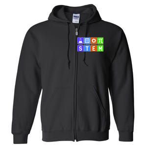 STEM - Science Technology Engineering Mathematics Full Zip Hoodie