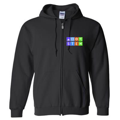 STEM - Science Technology Engineering Mathematics Full Zip Hoodie