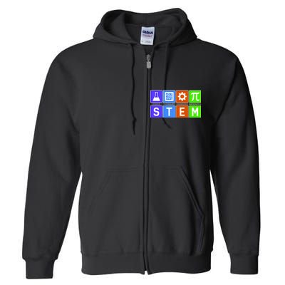 STEM - Science Technology Engineering Mathematics Full Zip Hoodie