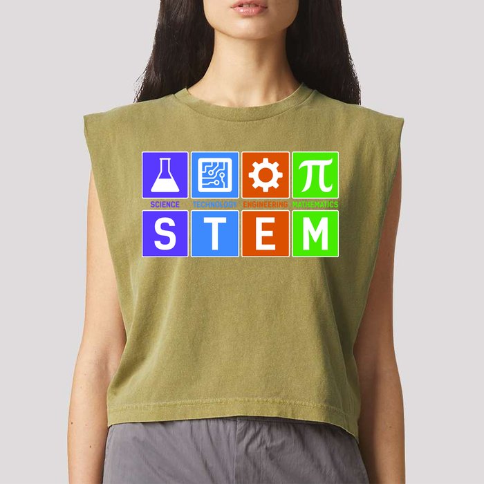 STEM - Science Technology Engineering Mathematics Garment-Dyed Women's Muscle Tee