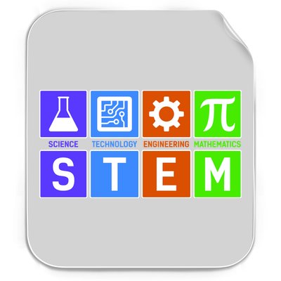 STEM - Science Technology Engineering Mathematics Permanent Decal Sticker