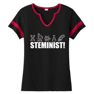 Steminist March For Science Logo Ladies Halftime Notch Neck Tee