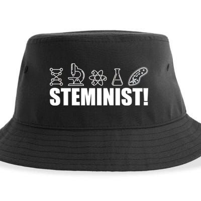 Steminist March For Science Logo Sustainable Bucket Hat