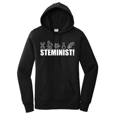 Steminist March For Science Logo Women's Pullover Hoodie
