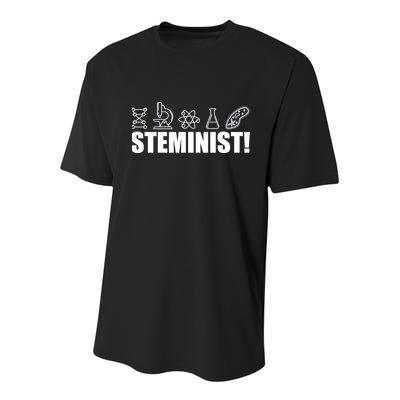 Steminist March For Science Logo Youth Performance Sprint T-Shirt