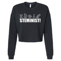 Steminist March For Science Logo Cropped Pullover Crew