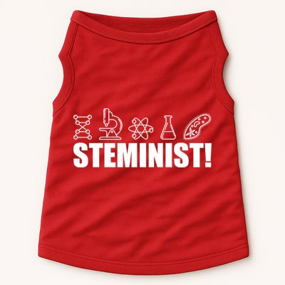 Steminist March For Science Logo Doggie Tank
