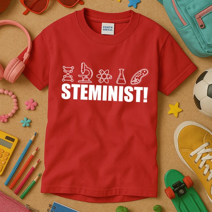 Steminist March For Science Logo Kids T-Shirt