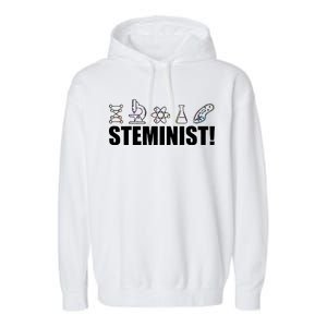 Steminist March For Science Logo Garment-Dyed Fleece Hoodie