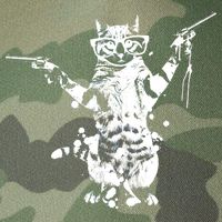 Stencil Graffiti Cat Armed With Guns Legacy Tie Dye Trucker Hat