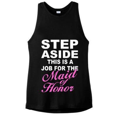 Step Aside This Is A Job For The Maid of Honor Ladies PosiCharge Tri-Blend Wicking Tank