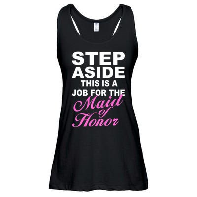 Step Aside This Is A Job For The Maid of Honor Ladies Essential Flowy Tank