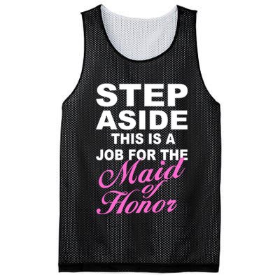 Step Aside This Is A Job For The Maid of Honor Mesh Reversible Basketball Jersey Tank