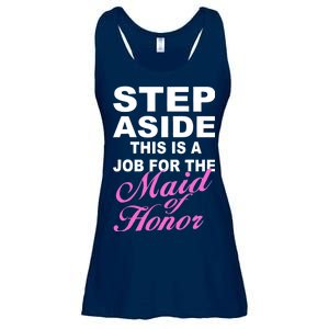 Step Aside This Is A Job For The Maid of Honor Ladies Essential Flowy Tank