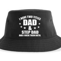 Step Dad Rocks Sustainable Bucket Hat