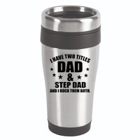Step Dad Rocks 16oz Travel Tumbler