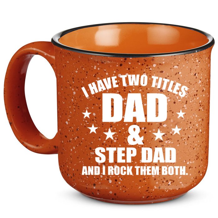 Step Dad Rocks 15oz Campfire Ceramic Mug
