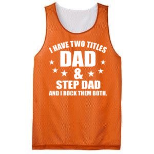 Step Dad Rocks Mesh Reversible Basketball Jersey Tank