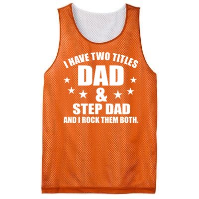 Step Dad Rocks Mesh Reversible Basketball Jersey Tank