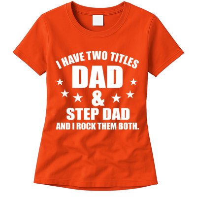 Step Dad Rocks Womens T-Shirt
